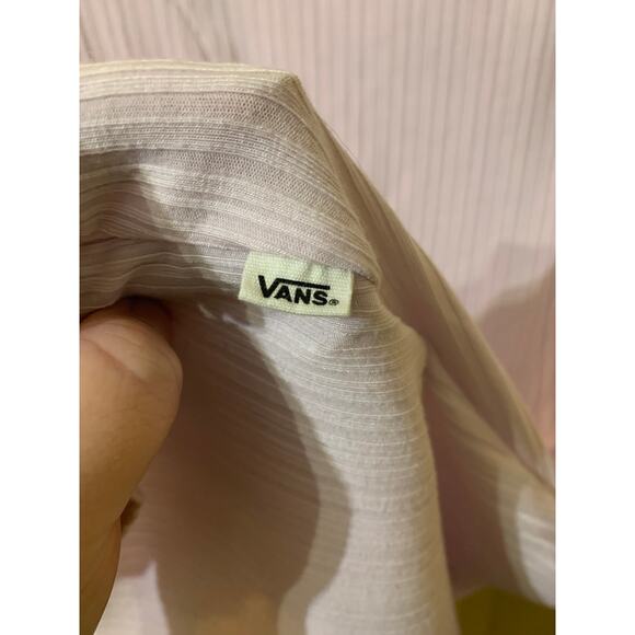 Vans Pink Oh Snap Rib Flare Scoop Neck Skater Dress Size Medium - Picture 5 of 10